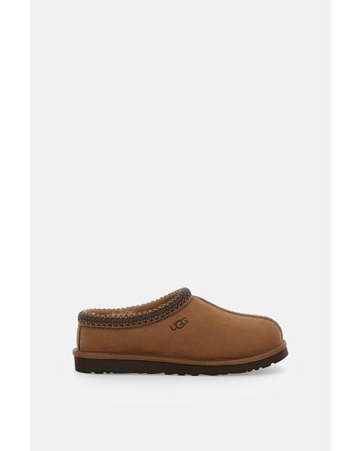 Ugg Brown Water-Resistant Nubuck Slip-On Shoes for men