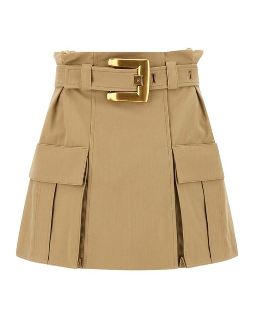 Balmain Natural High Waist Skirt