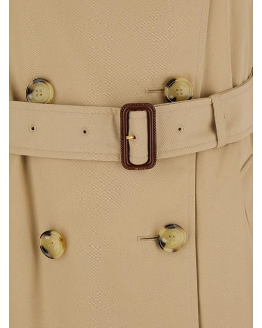 Burberry Natural 'Kensington Herritage' Trench With Waist Belt