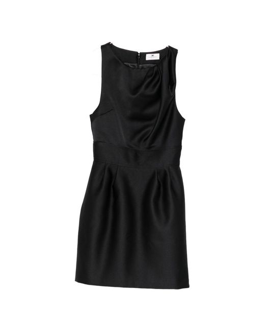 Elisabetta Franchi Black Sleeveless Short Dress