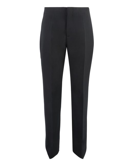 Bottega Veneta Black Pleated Front Tailored Trousers