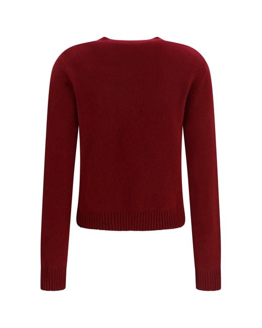 Lisa Yang Red Mable Sweater Kashmir/Capra Hircus