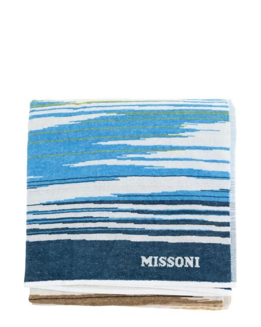 Missoni Blue Beach Towel Fiammetta Cotton Accessories