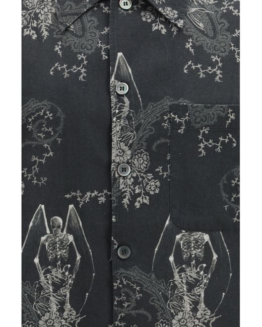 Our Legacy Gray Every Printed Shirt Cotton; Linen for men