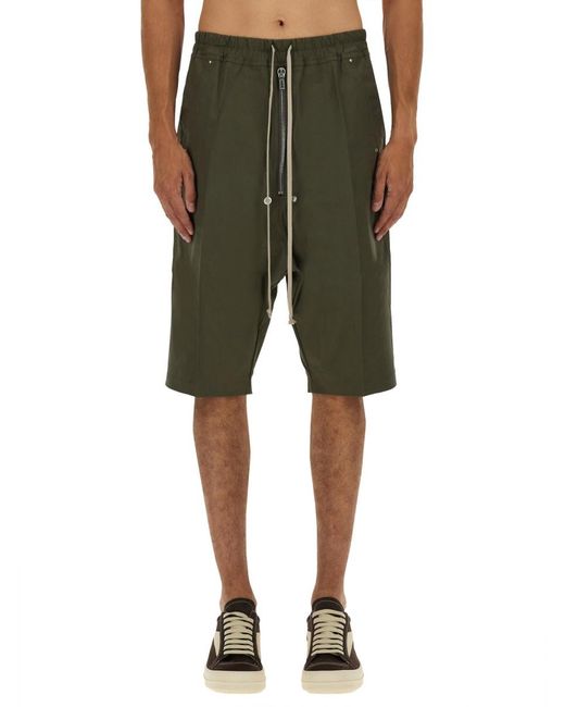 Rick Owens Green Bela" Shorts for men