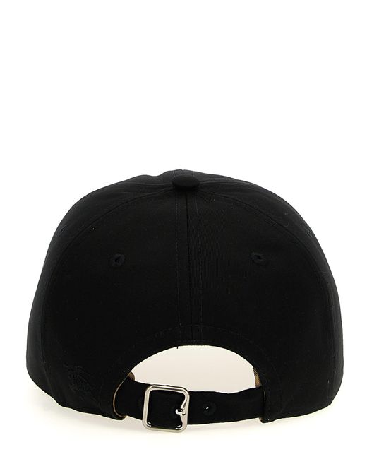 Burberry Black Check Print Inner Cap Hats