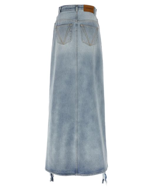 Vetements Blue Denim Skirt