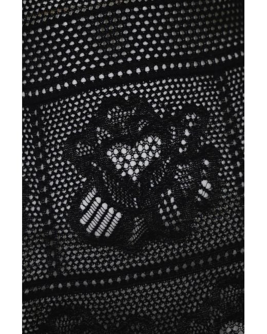 D.exterior Black Cotton Knit Dress