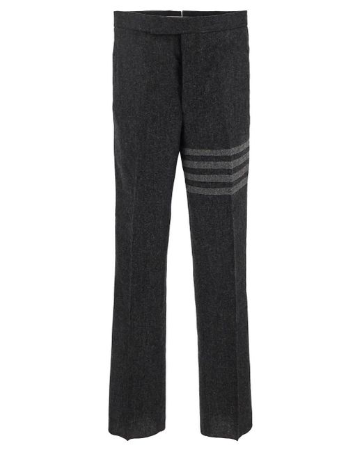 Thom Browne Gray Low Rise Trousers for men
