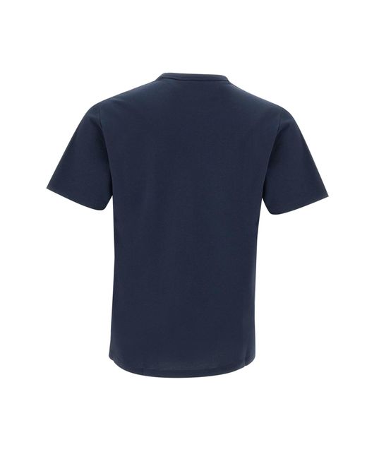 Sun 68 Blue Solid Cotton T-Shirt for men