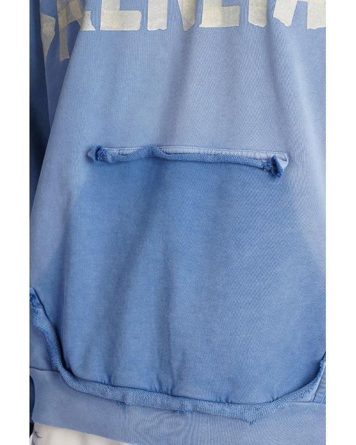 Balenciaga Blue Sweatshirt In Cyan Cotton for men