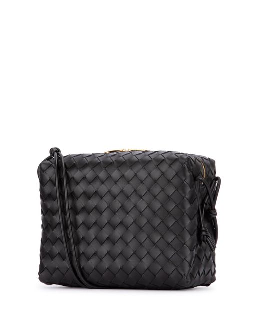 Bottega Veneta Black Leather Small Loop Crossbody Bag