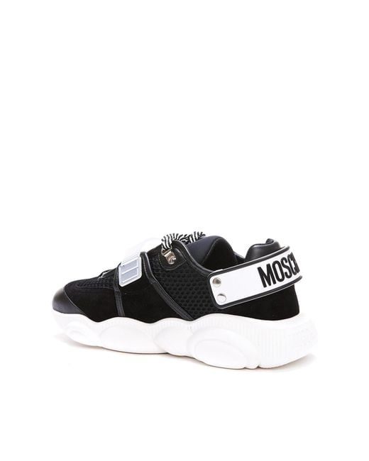 Moschino Black Teddy-sole Sneakers for men