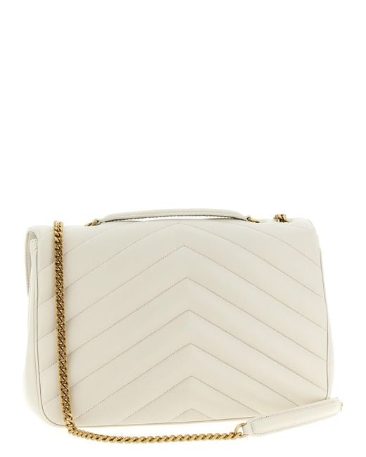 Saint Laurent Natural Loulou Large Shoulder Bag