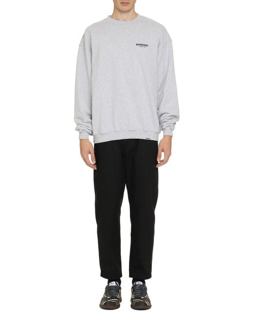 Represent White Cotton Sweatshirt Sweatshirts for men