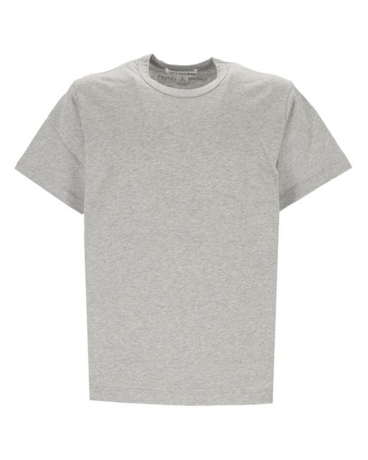 Comme des Garçons Gray Logo Printed Crewneck T-shirt for men