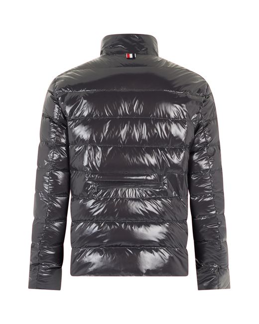 Thom Browne Gray Puffer Jacket Reversible Quilted Polyester Padded & Down for men