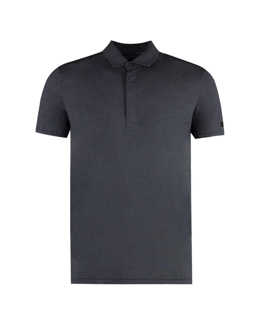 Rrd Black Technical Fabric Polo Shirt for men