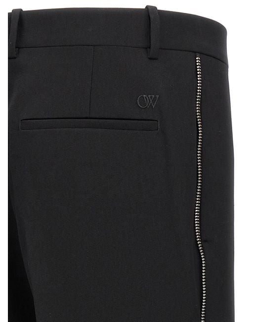Off-White c/o Virgil Abloh Black 'Ow Emb' Pants for men