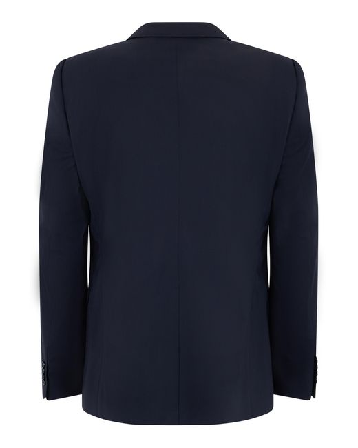 Dolce & Gabbana Blue Single-Breasted Jacket Virgin Wool Suit & Dinner for men