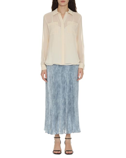 Max Mara White Silk Shirt Vongola