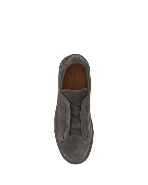 Zegna Gray Sneakers for men