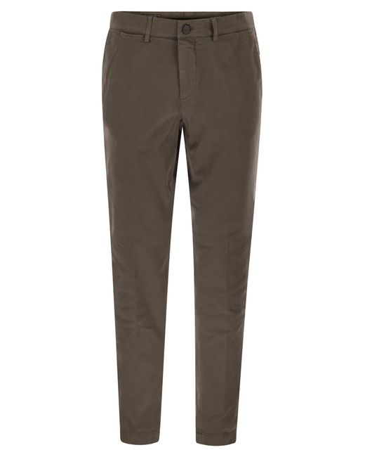 Peserico Gray Chino Trousers for men