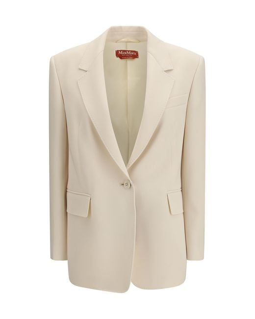 Max Mara Natural Blazer Bosco Triacetate Jacket