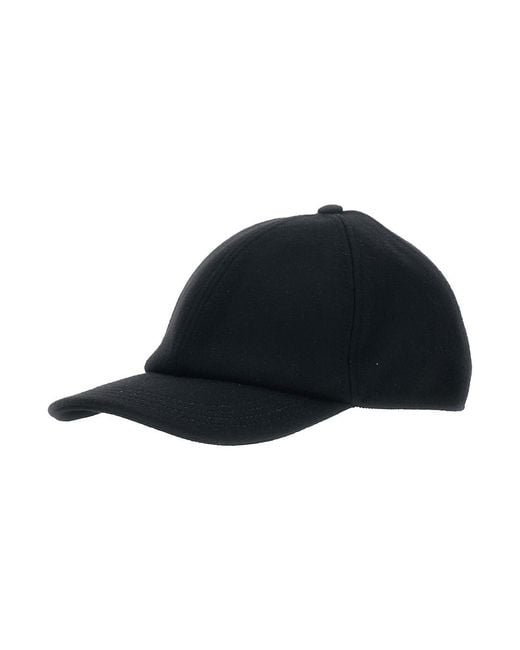 Gucci Blue Wool Baseball Cap With Logo Hat for men