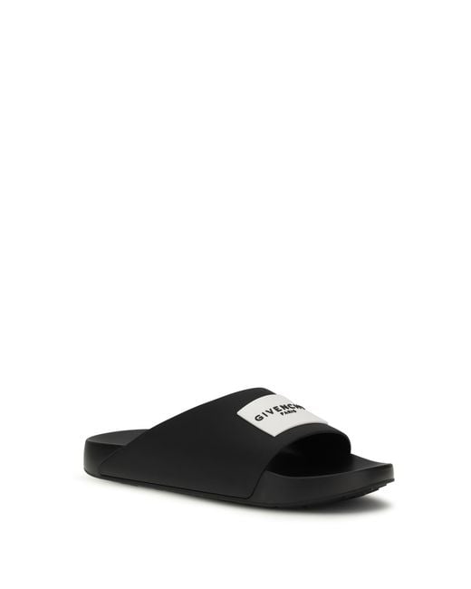 Givenchy White Rubber Slippers Sandal for men