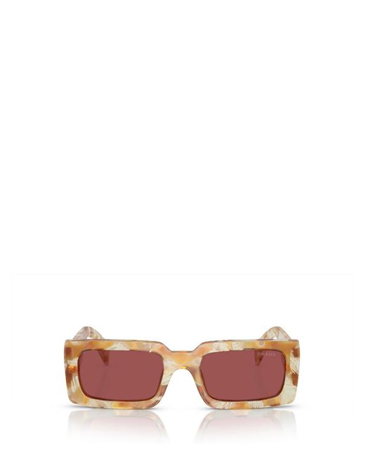 Prada Pink Rectangular-frame Sunglasses Sunglasses