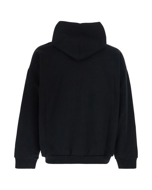 Balenciaga Blue Hoodie Cotton Sweatshirts for men