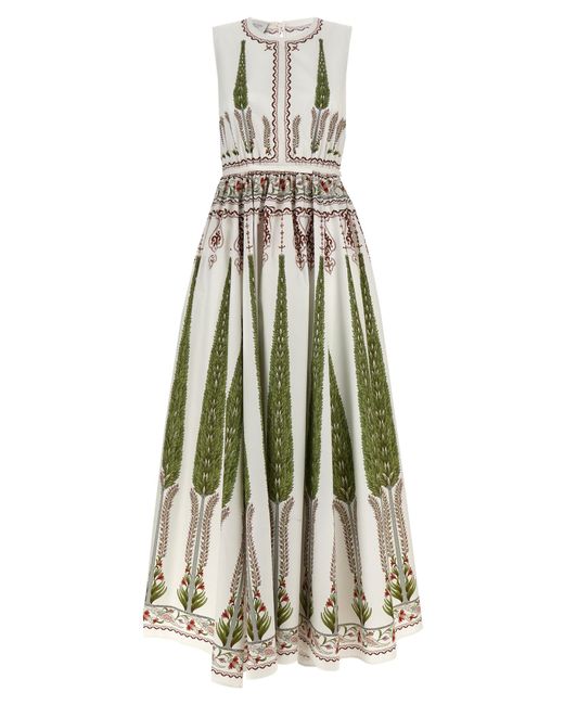 Giambattista Valli White Long Floral Dress