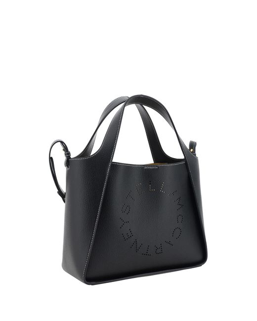 Stella McCartney Black Faux Leather Shoulder Bag Polyamide Handbags