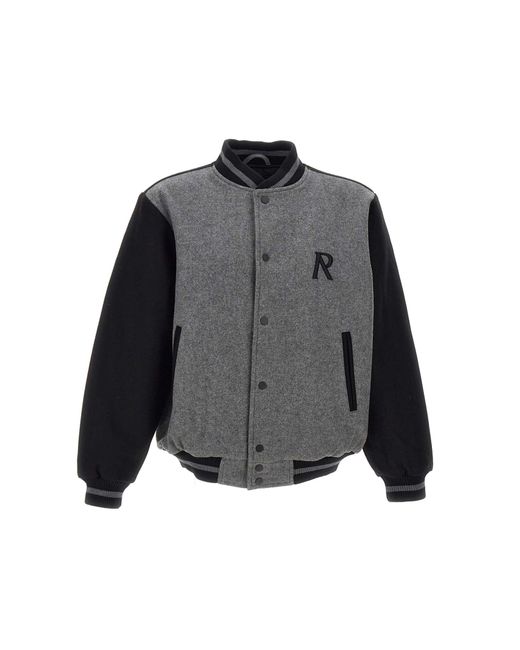Represent Teddy Wool Bomber Jacket in Gray for Men Lyst