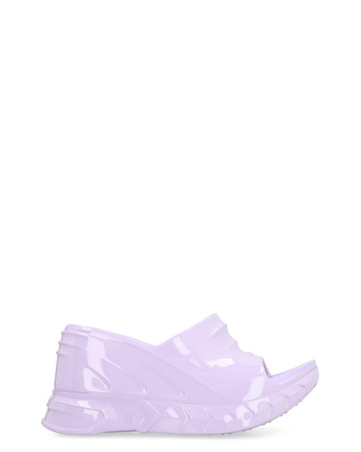 Givenchy Purple Marshmallow Platform Sandals