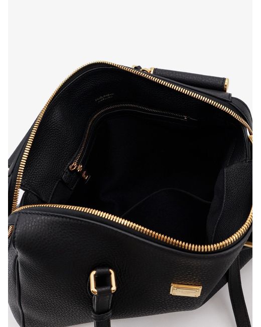 Dolce & Gabbana Black Handbag Vittoria Leather Handbags