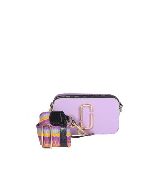 Marc Jacobs Leather Snapshot Crossbody Bag in Lilac (Purple) Save 11