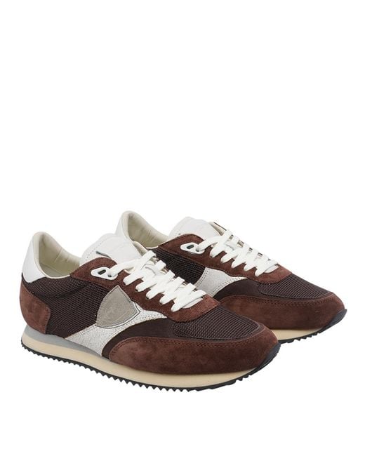 Philippe Model Brown Sneakers for men