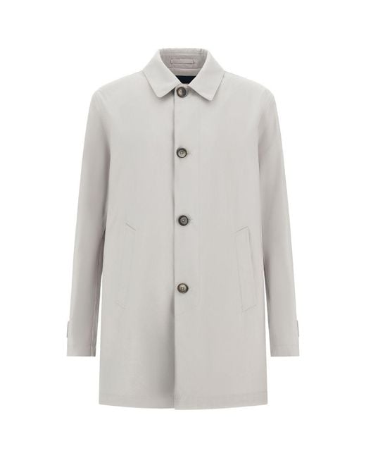 Herno Gray Wool Jacket Pearl for men
