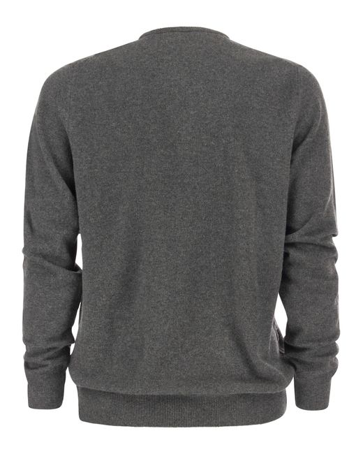 Ralph Lauren Gray Crew-neck Wool Sweater for men