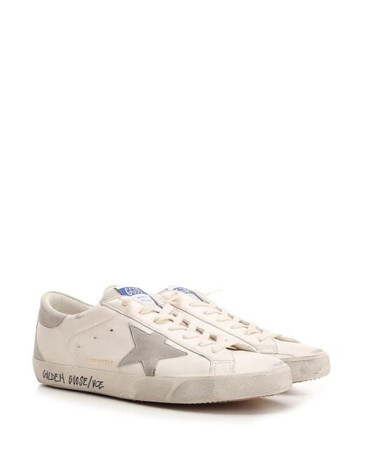 Golden Goose Deluxe Brand White "Super-Star" Sneakers for men