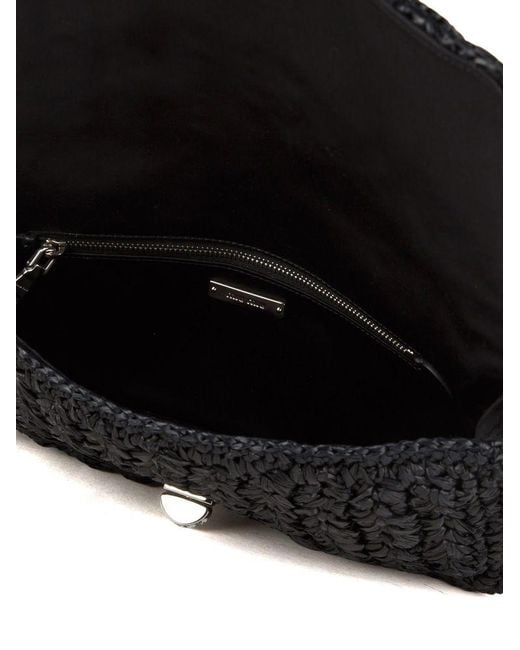 Miu Miu Black Miu Crossbody Bag Lambskin Crossbody-Bags