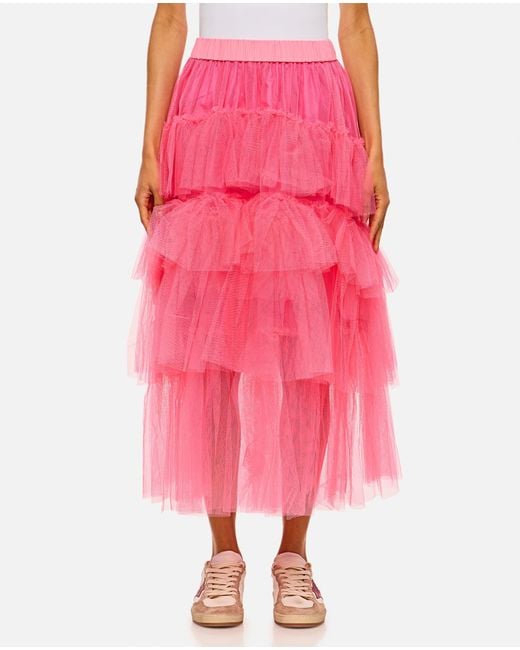 Simone Rocha Pink Long Tutu Skirt