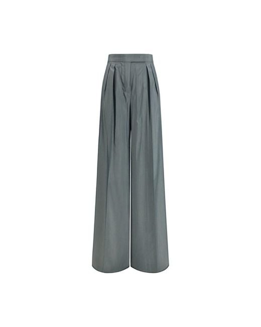 Max Mara Gray Wool Oves Aries Casual Pants