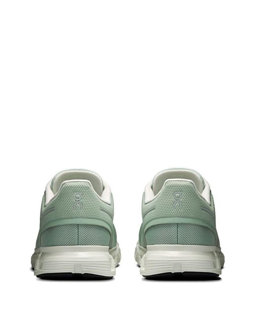 On Shoes Black Running Sneakers Cloud 6 Recycled Polyester Trainers for men