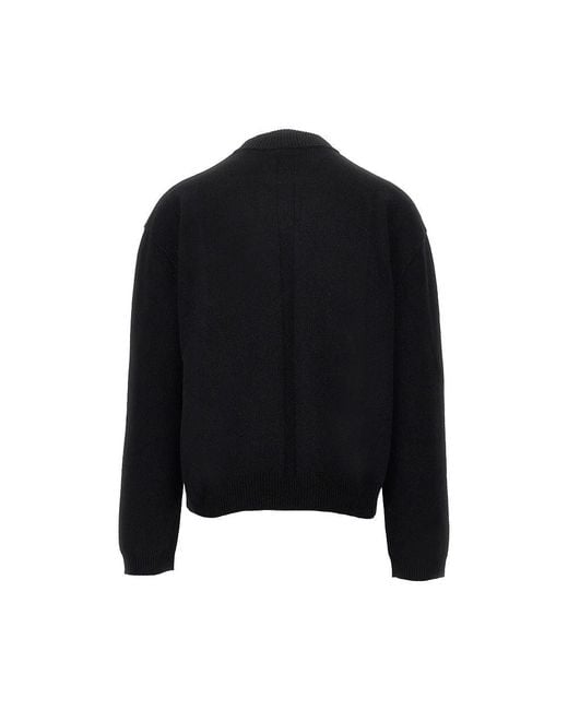 Rick Owens Black Pull Col Roulé Tommy Lupetto Noir Sweater for men