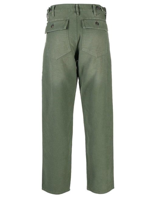 Polo Ralph Lauren Green Straight-leg Cotton Trousers