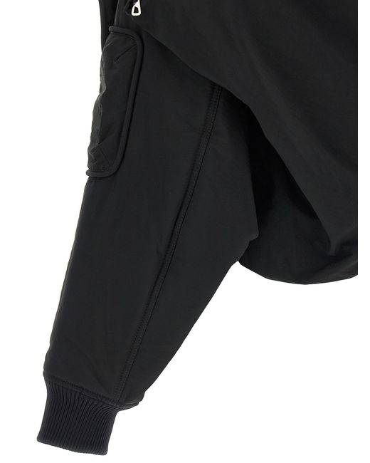 Jean Paul Gaultier Black The Hooded Bomber' Jacket