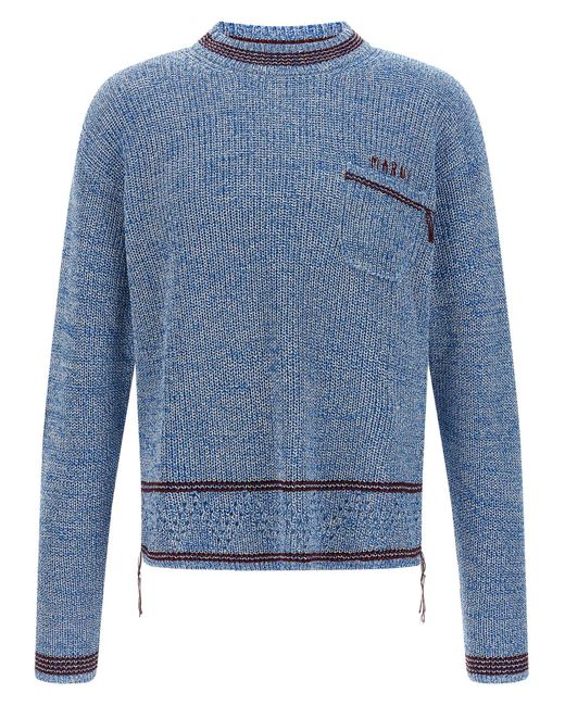 Marni Blue Mending Sweaters And Cardigans Light for men